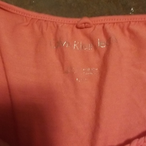 2/20 Calvin Klein Pink Flowy Tank with Neck design - Picture 2 of 3